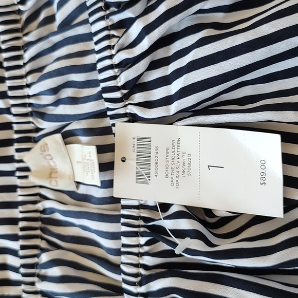 Boho Stripe women's blouse. - Picture 5 of 8